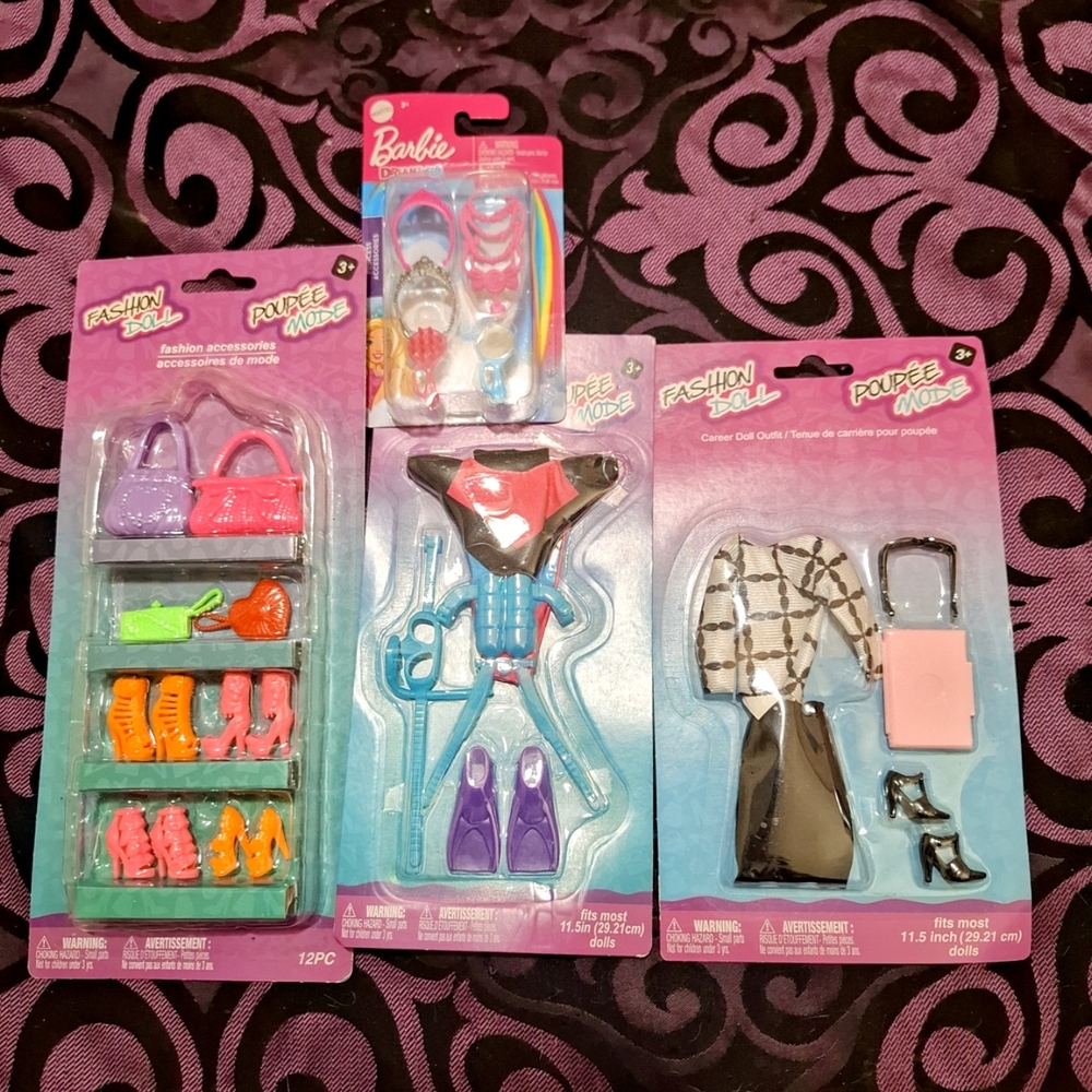 Barbie Fashion Doll Accessories Set